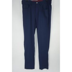 Redvanly Pants Blue Golf Performance Stretch Nylon Spandex Athletic Medium 33x32